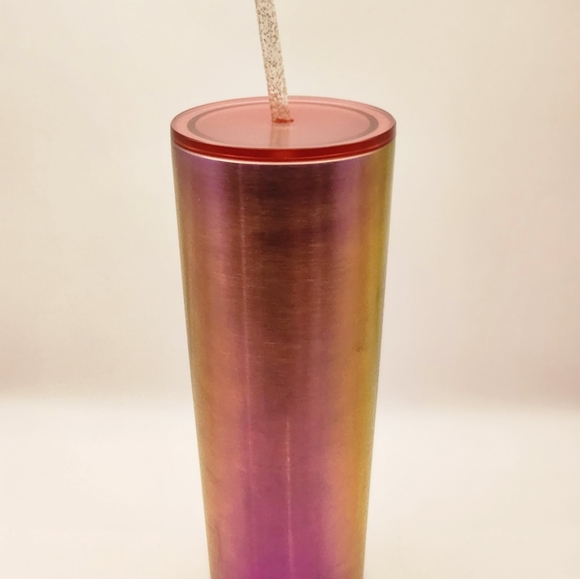 Starbucks NWT 2022 Summer Rainbow Iridescent Stainless Steel 24oz Tumbler HTF - Picture 4 of 8